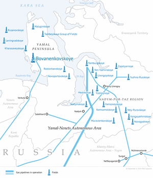 Developing gas resources in Yamal Peninsula