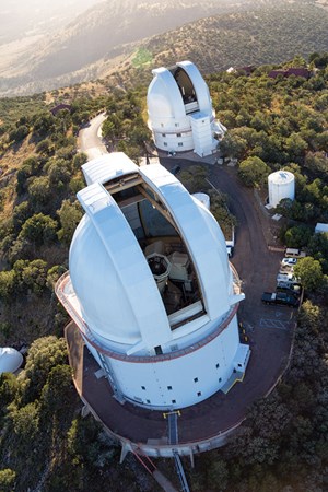 Fig. 1. The authoritative McDonald Observatory, near Fort Davis in West Texas, has determined that an increase in “sky brightness” at night in the Permian region is due to flaring of natural gas produced with shale oil output. Image: McDonald Observatory.