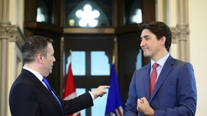 Alberta Premier Jason Kenney and Canadian Prime Minister Justin Trudeau