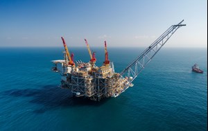 oil production rig offshore Israel