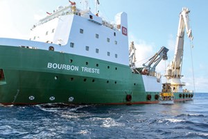 Bourbon used its service vessel, Bourbon Trieste, and an ultra-heavy duty ROV to clean subsea hydrates, with a high-pressure water jet, as a cost-effective alternative to methanol spraying.