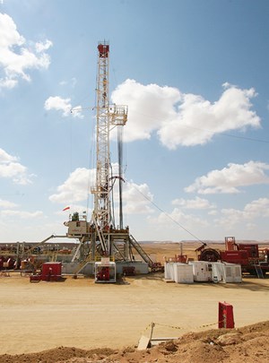 Libyan drilling is functioning at only about 20% of its normal level. Photo: DEA Deutsche Erdoel AG.