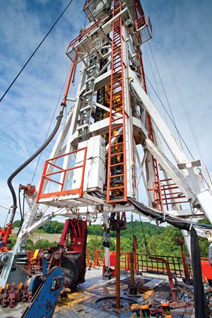 Fig. 3. At work on the EQT Christen pad in Greene County, Pa. Image: EQT Corp.