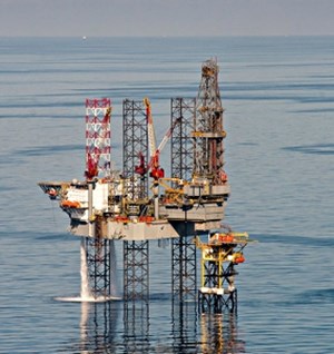 North Sea oil and gas production platform