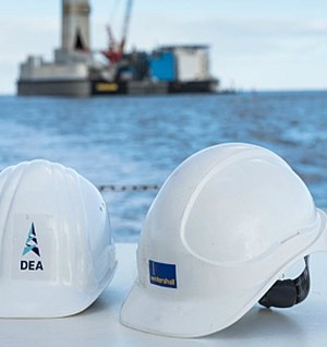 Wintershall Dea work helmets offshore production site, where CCS technology is imperative