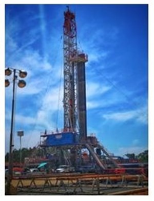 onshore oil and gas drilling rig