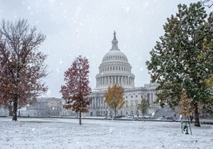 Fig. 1. A divided government is more likely to do nothing to the upstream industry, due to frigid relations between the two parties, almost as frigid as the U.S. Capitol on Nov. 15, 2018, just nine days after the mid-term elections. Photo: Architect of the Capitol.