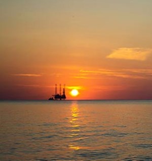 natural gas platform offshore Indonesia