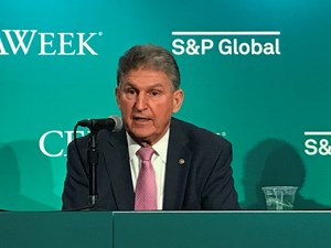 U.S. Senator Joe Manchin (D-W.V.) speaks at the CERAWeek by S&amp;P Global energy conference in Houston on Friday.