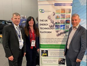 From left to right, Colin Black, Sylvia Buchan, NSTA Supply Chain Manager, and Bill Cattanach at a recent exhibition in Aberdeen.