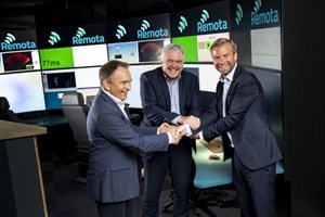 From left to right: Håvard Framnes, Østensjø: Øyvind Mikaelsen, DeepOcean; and Frank Ramstad, Solstad Offshore.