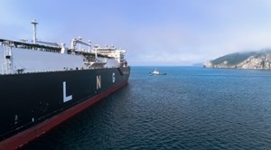 LNG vessel on the water