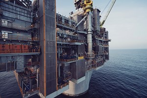 Fig. 6. Hebron field features the second GBS platform installed offshore NL, and it incorporates some technical improvements, as compared to the Hibernia GBS. Image: ExxonMobil Canad